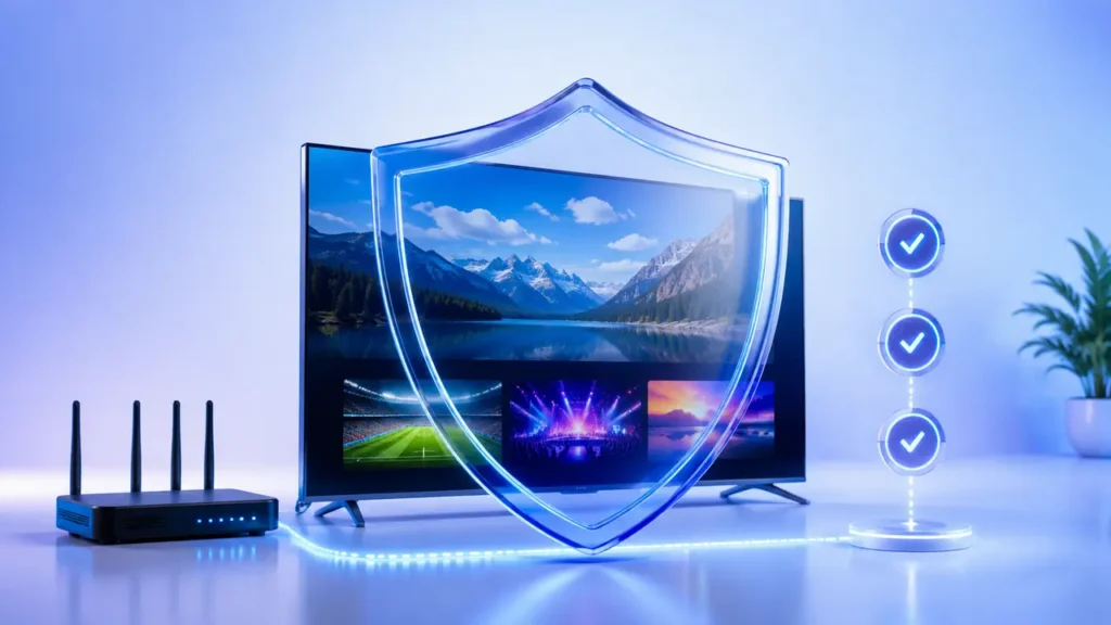 IPTV fiable protégée par une connexion stable et sécurisée