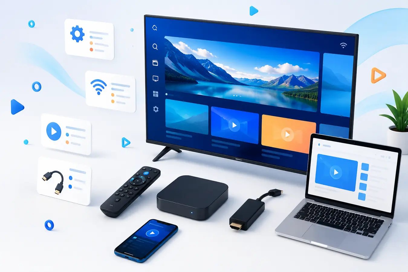 Guide Atlas Pro IPTV NEXORA sur plusieurs appareils