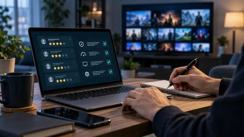 Avis IPTV et grille de vérification avant de choisir un service