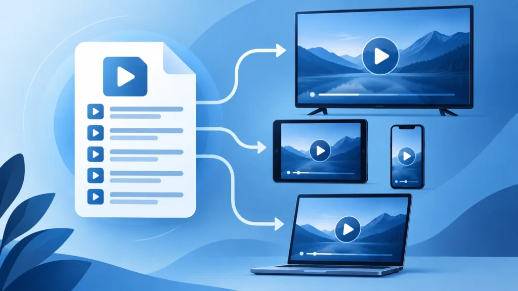 M3U IPTV : une liste de lecture reliée à Smart TV, tablette et ordinateur